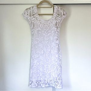 Candela white lace dress